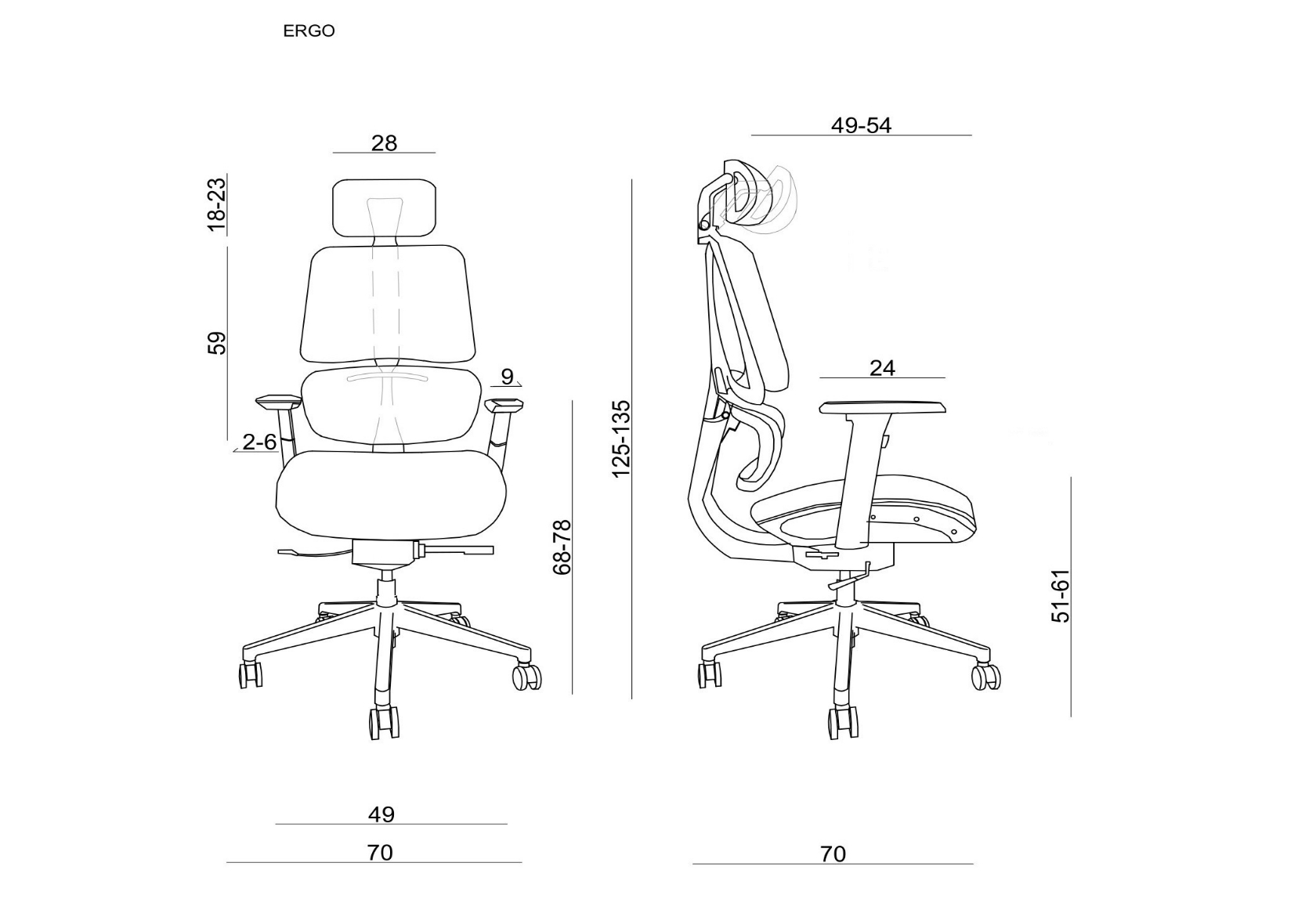 ergonomiczny fotel biurowy ergo, fotele biurowe ergonomiczne